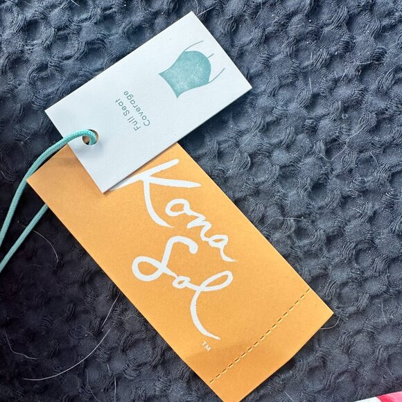 KONA SOL New NWT Strapless Cutout One Piece Swimsuit Size Medium 8-10 - Picture 6 of 10